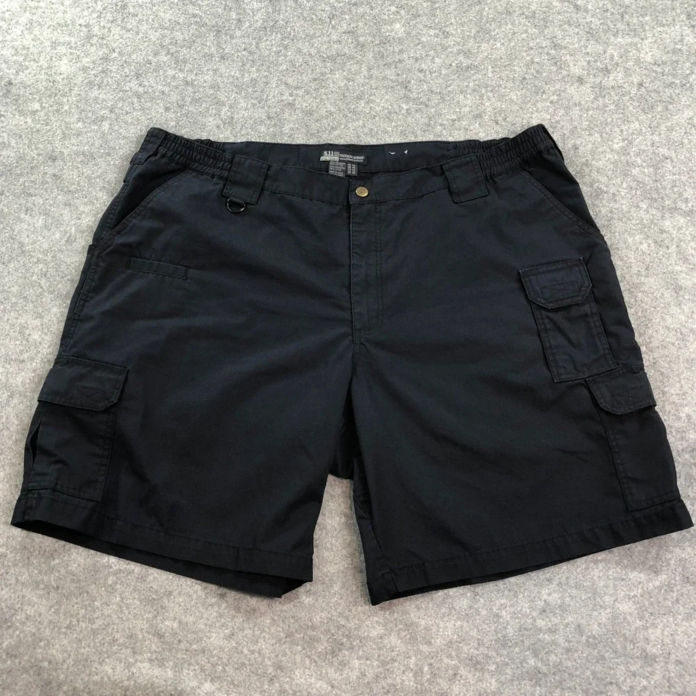 5.11 Tactical Series Mens Cargo Shorts US 44 Black Polyester Ripstop Utility